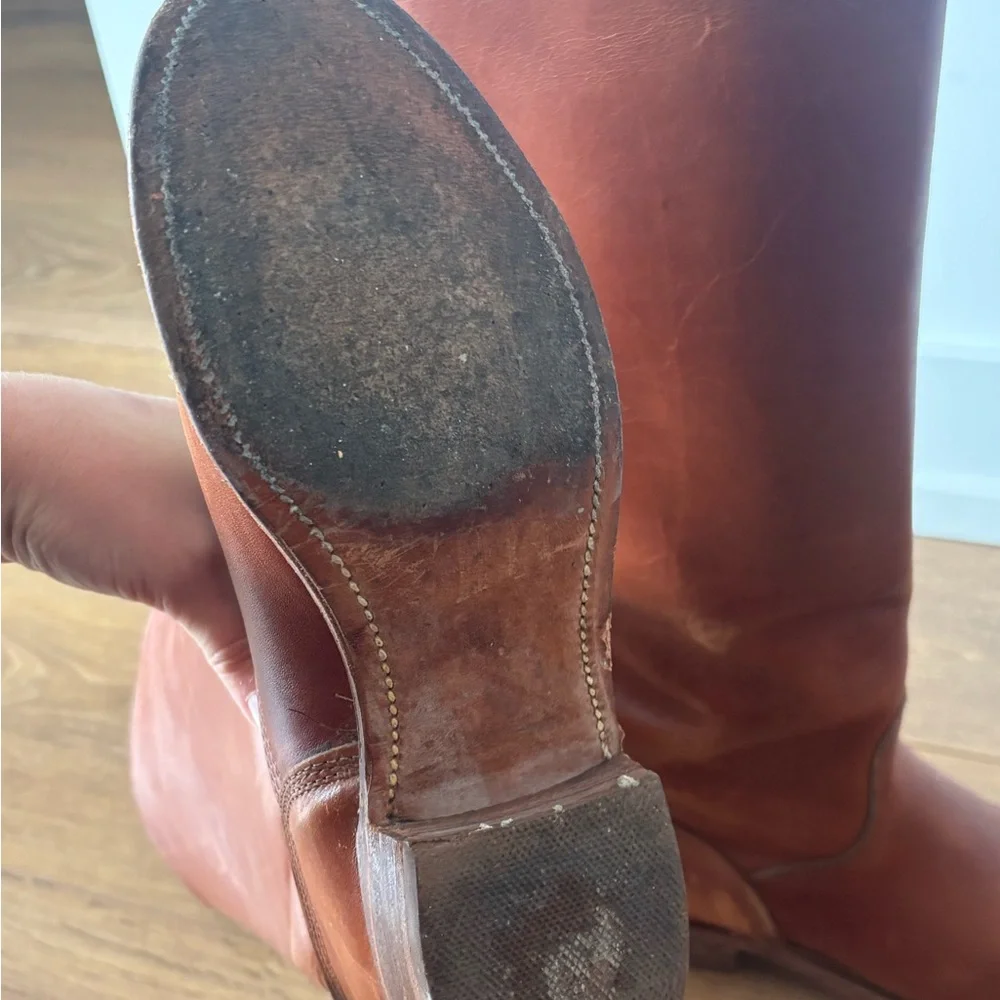Frye Women's Over-The-Knee Leather Boots in Cognac Brown